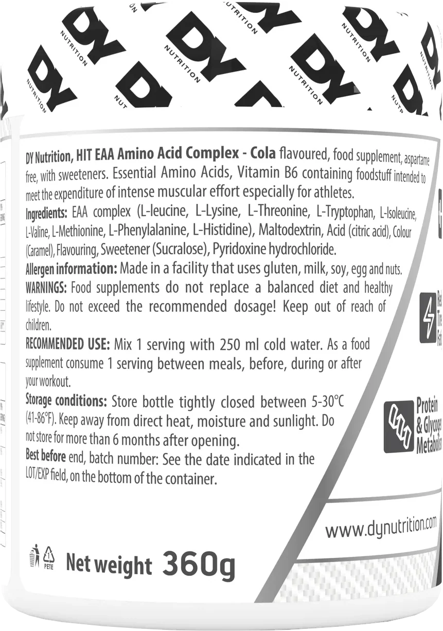DY Nutrition Hit EAA Cola (360 g) - Image 3