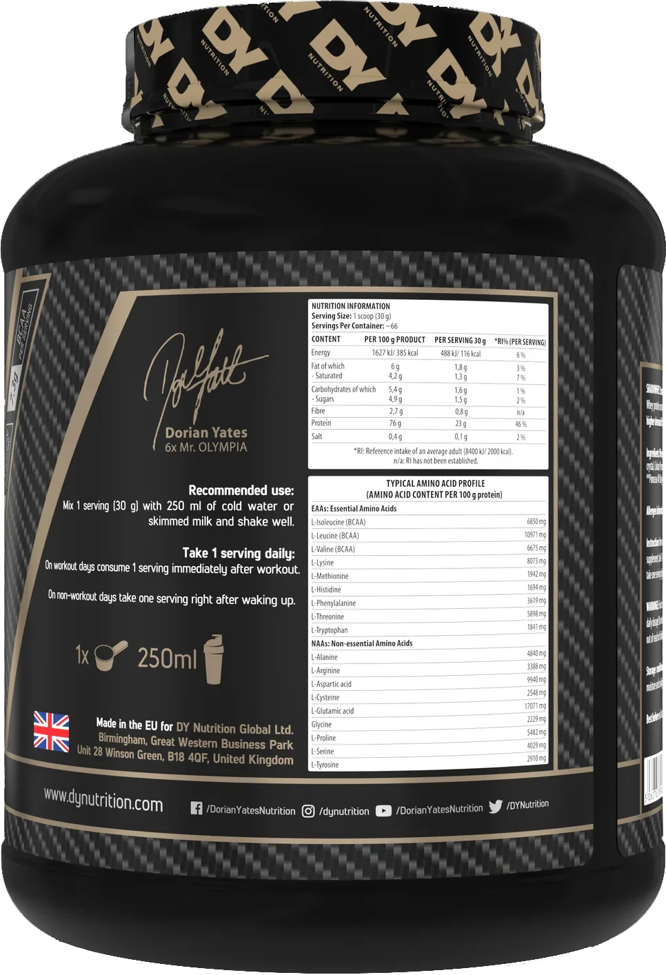 DY Nutrition Shadowhey Chocolat (2000 g) - Image 2