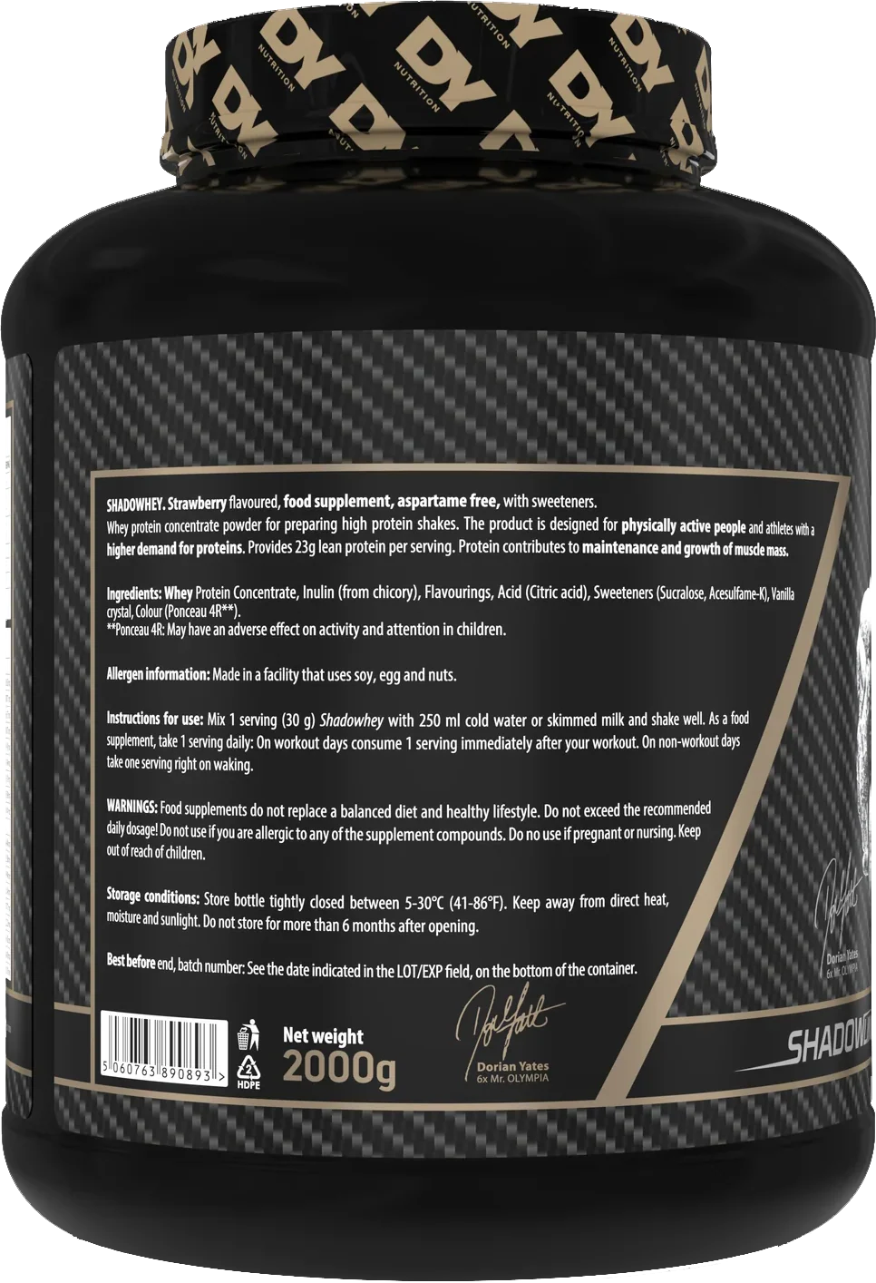 DY Nutrition Shadowhey Coffee & Cream (2000 g) - Image 3
