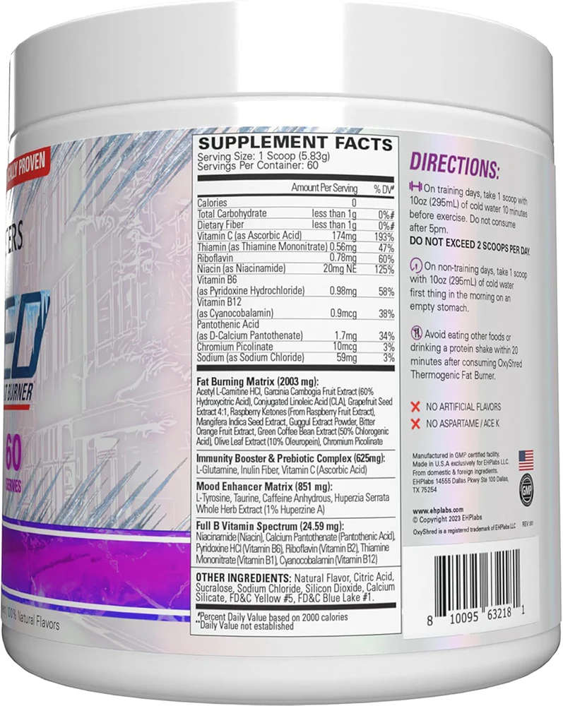 EHP Labs OxyShred Ecto Freeze (60 doses) - Image 2